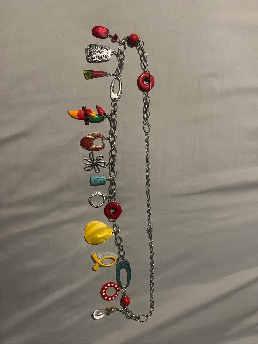 #123. Handmade Upcycled Boho Belt Chain with Detachable Pendants -One of a Kind - Picture 15 of 15
